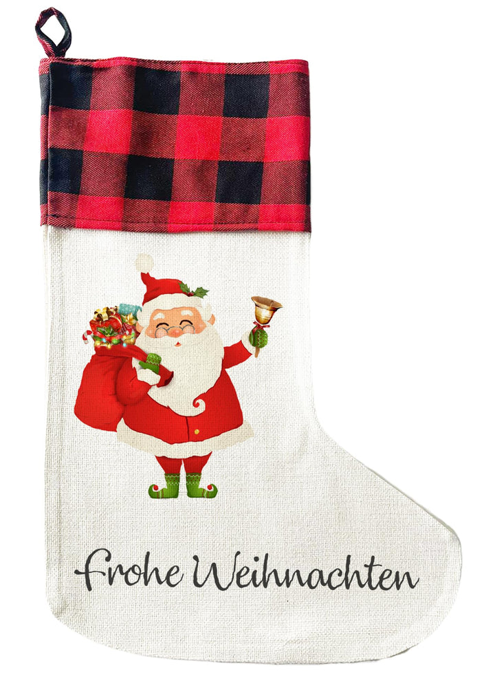 LIEBTASTISCH - Personalisierte Weihnachtssocken - 40cm x 30cm - Weihnachtsstrumpf zum Nikolaus oder