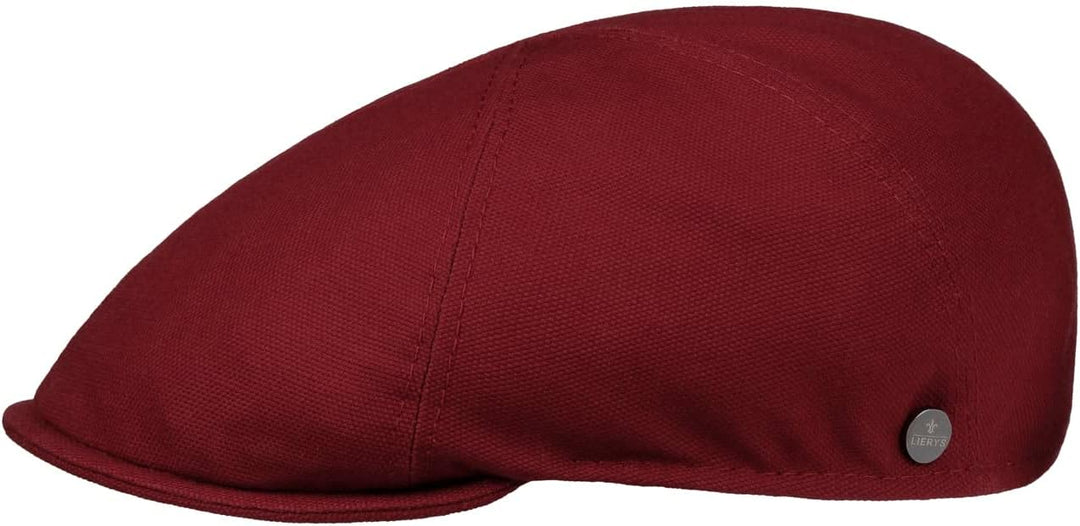 LIERYS Uni Cotton Flatcap - Klassische Form - Schiebermütze mit Stretchfutterband - Herren - Frühjah