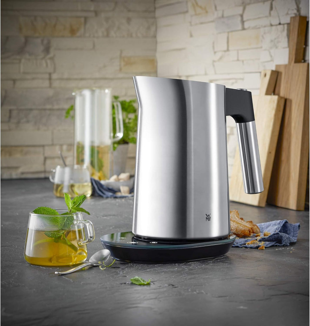 WMF Kineo Wasserkocher mit Temperatureinstellung 1,6l, Kalkfilter, 3000W & Lono Toaster Edelstahl, D