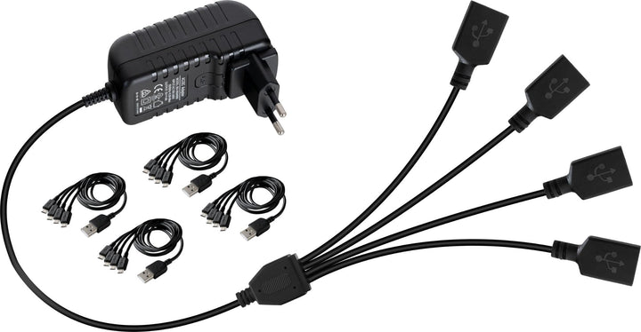 Pronomic SDC-1640 USB-C Ladegerät für Silent Disco V2 Kopfhörer - Mehrfach-Ladestation mit 16 Ports,