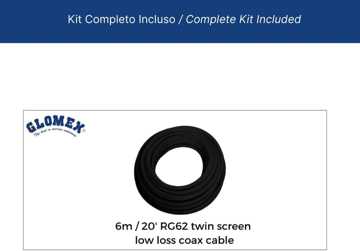 ANTENA AM/FM - 300 MM - GOMA - 3 M - I