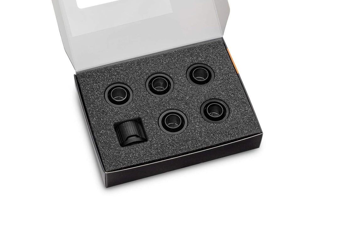 EK WATER BLOCKS EK-Quantum Torque STC 10/16-6er-Pack, schwarz 1 stück (1er Pack) Schwarz, 1 stück (1