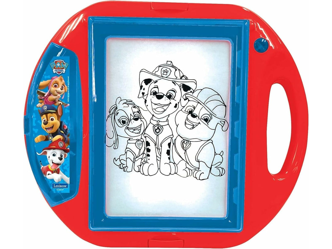 Lexibook CR310PA Paw Patrol Zeichenprojektor 4 Stempel, 10 Vorlagen, beleuchteten Fläche, 1 Stift en