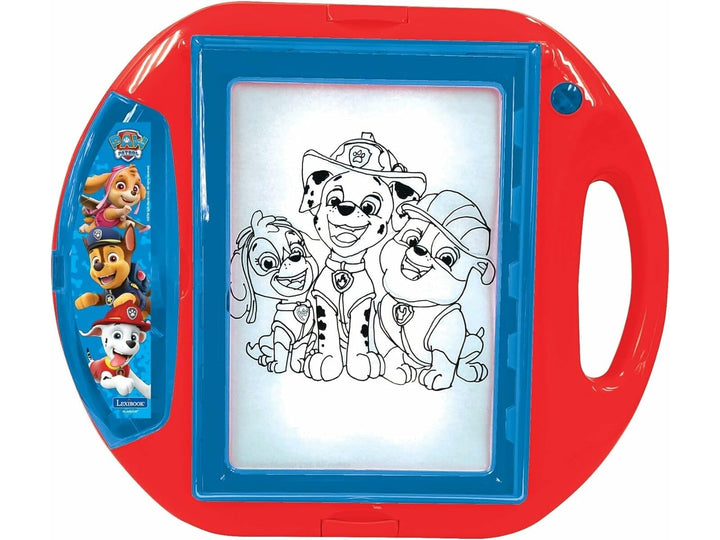 Lexibook CR310PA Paw Patrol Zeichenprojektor 4 Stempel, 10 Vorlagen, beleuchteten Fläche, 1 Stift en