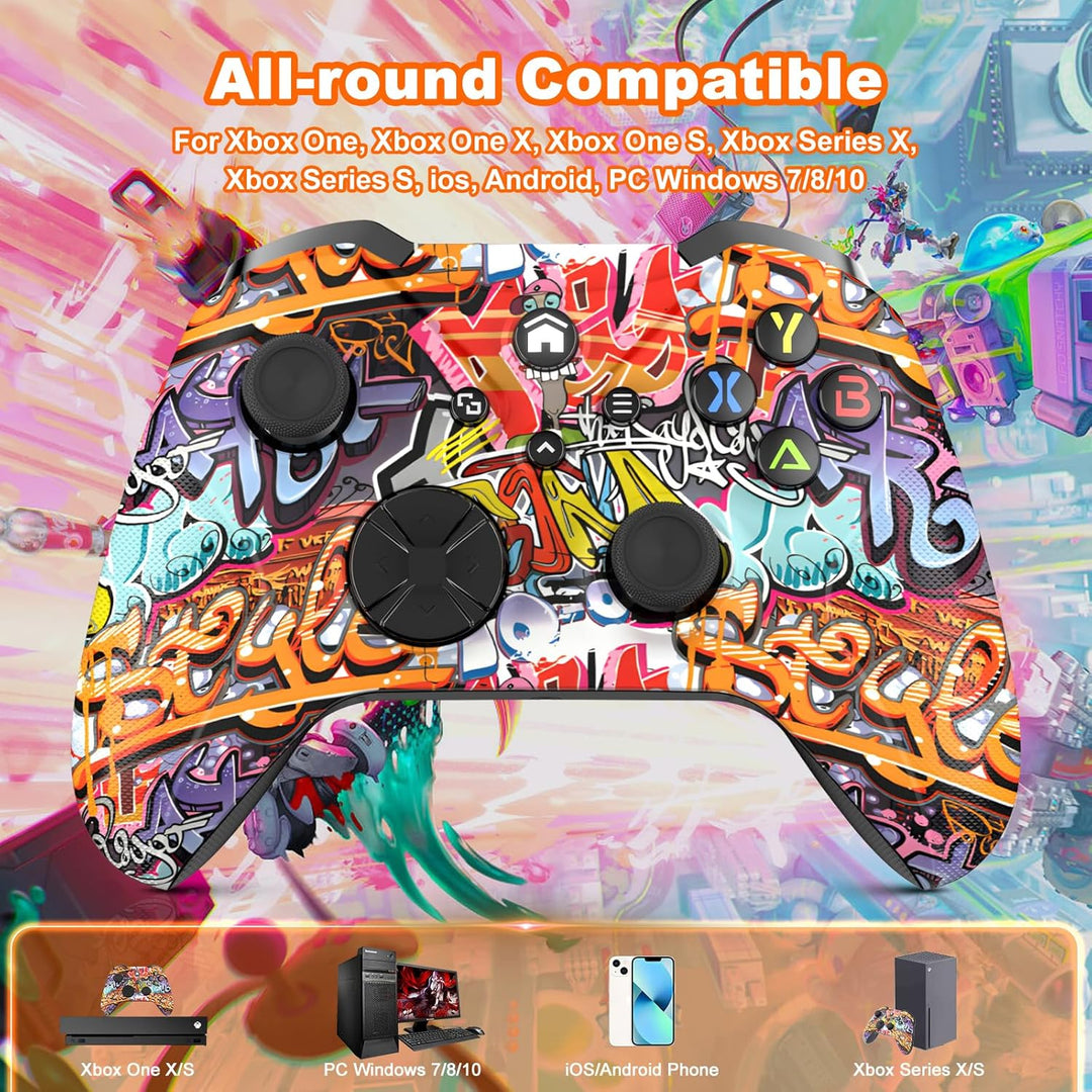 Lapezei Wireless Controller für Xbox Series S/X, mit Xbox One/PC/Android/iOS, Bluetooth Gamepad mit