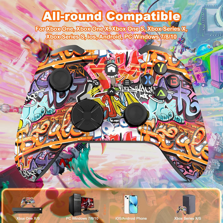 Lapezei Wireless Controller für Xbox Series S/X, mit Xbox One/PC/Android/iOS, Bluetooth Gamepad mit