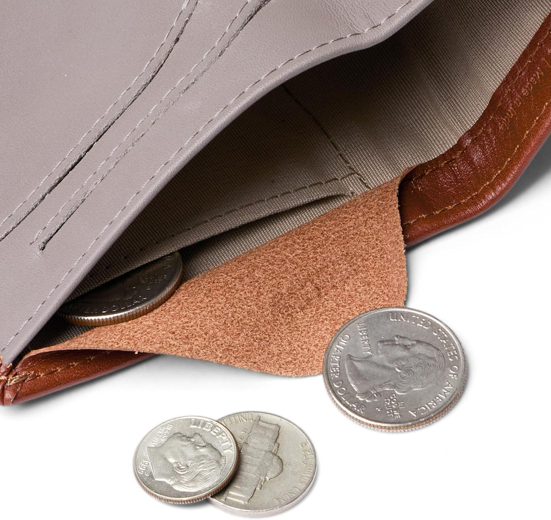 Bellroy Note Sleeve – dünne Lederbörse, mit RFID-Schutz (max. 11 Karten Plus Scheine), Sienna