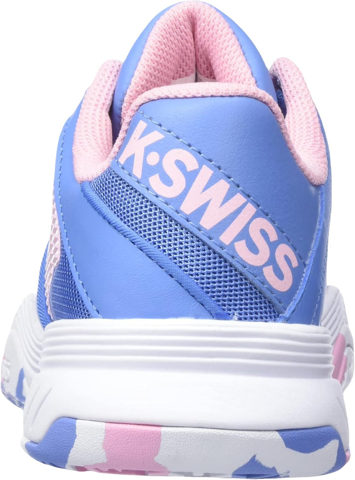 K-Swiss Mädchen Court Express Omni Tennisschuh 31 EU Silver Lake Blue White Orchid Pink, 31 EU Silve