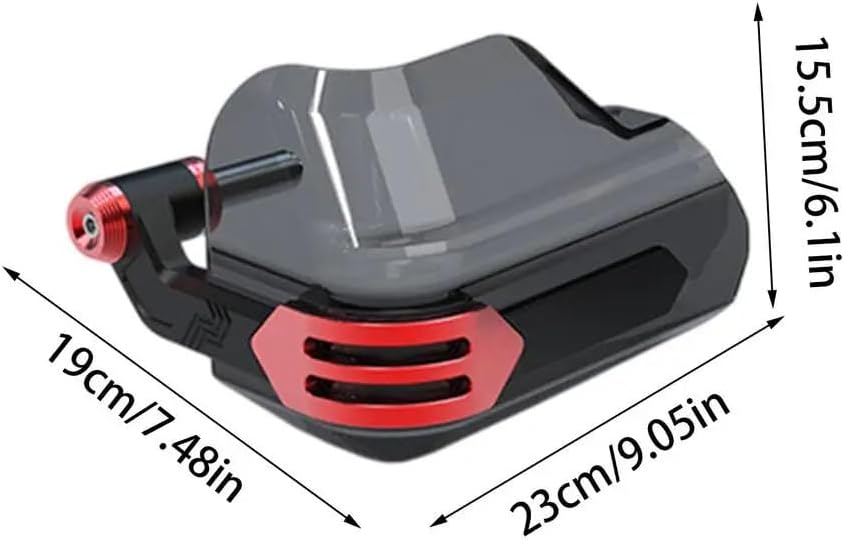 Handprotektoren Motorrad Handschutz Dirtbikes Handguards 22mm(Rot) | Metal, Rot