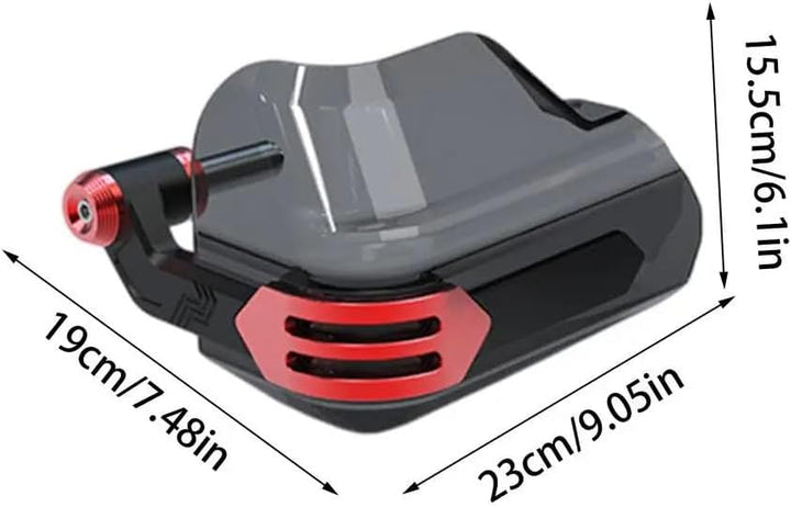 Handprotektoren Motorrad Handschutz Dirtbikes Handguards 22mm(Rot) | Metal, Rot