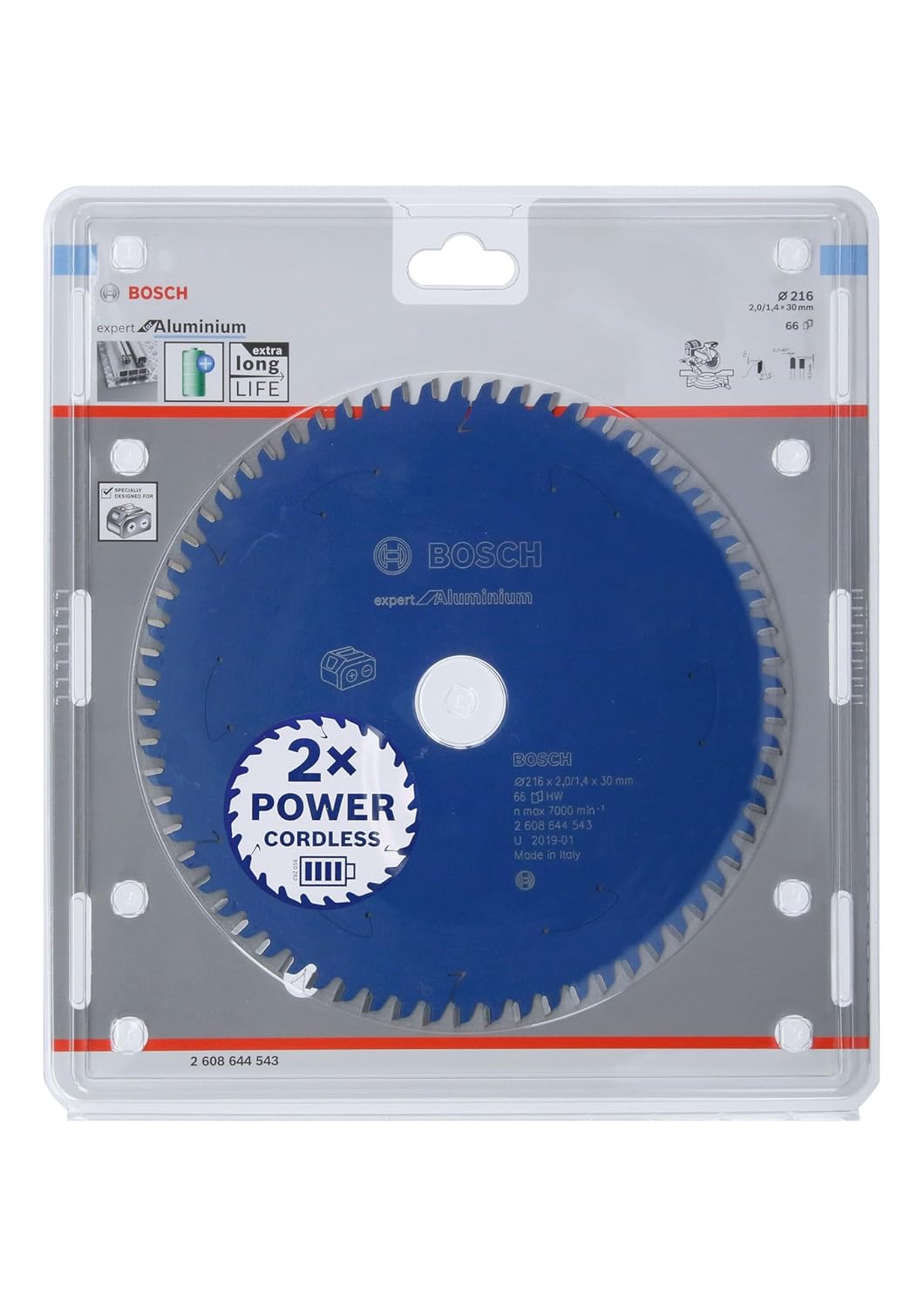 Bosch Professional 1x Kreissägeblatt Expert for Aluminium (Aluminium, Sägeblatt Ø 216 x 30 x 2 mm, 6