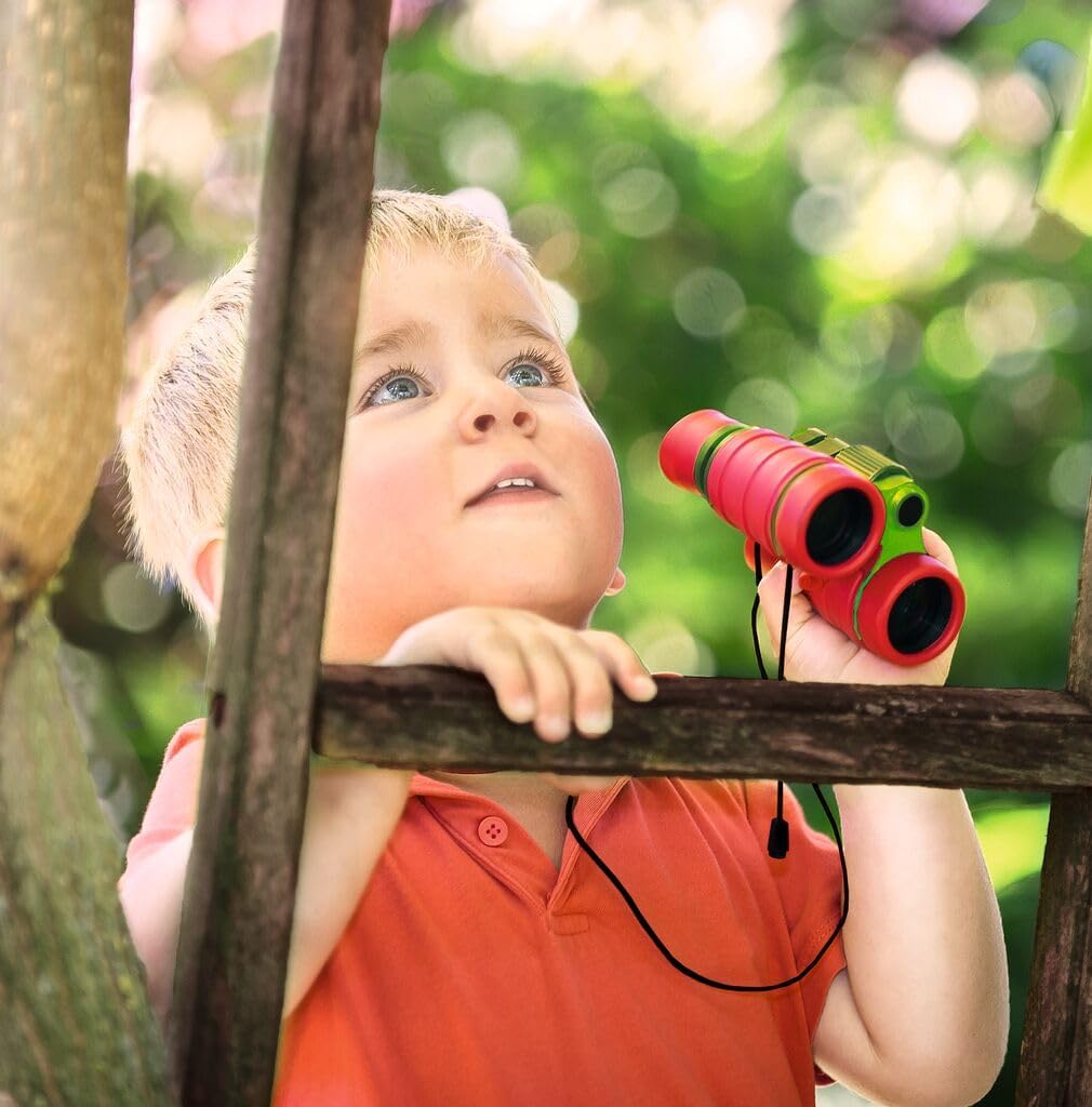 moses. Krabbelkäfer Kinderfernglas, Fernglas mit 4-facher Vergrösserung, Robustes Fernglas mit gummi