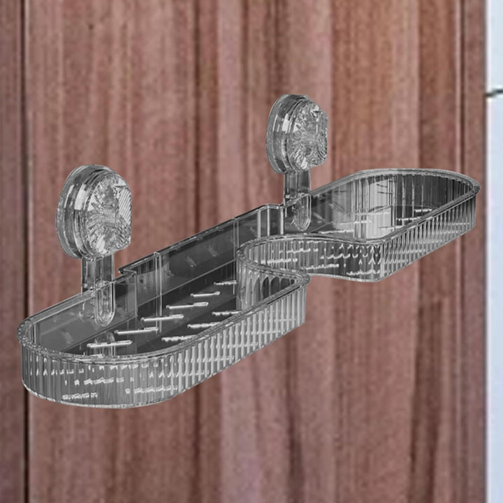 Bathroom Shelves, Shower Shelf, No-Drill Bathroom Suction Storage Box, Non-Slip Wall Mounted Shower