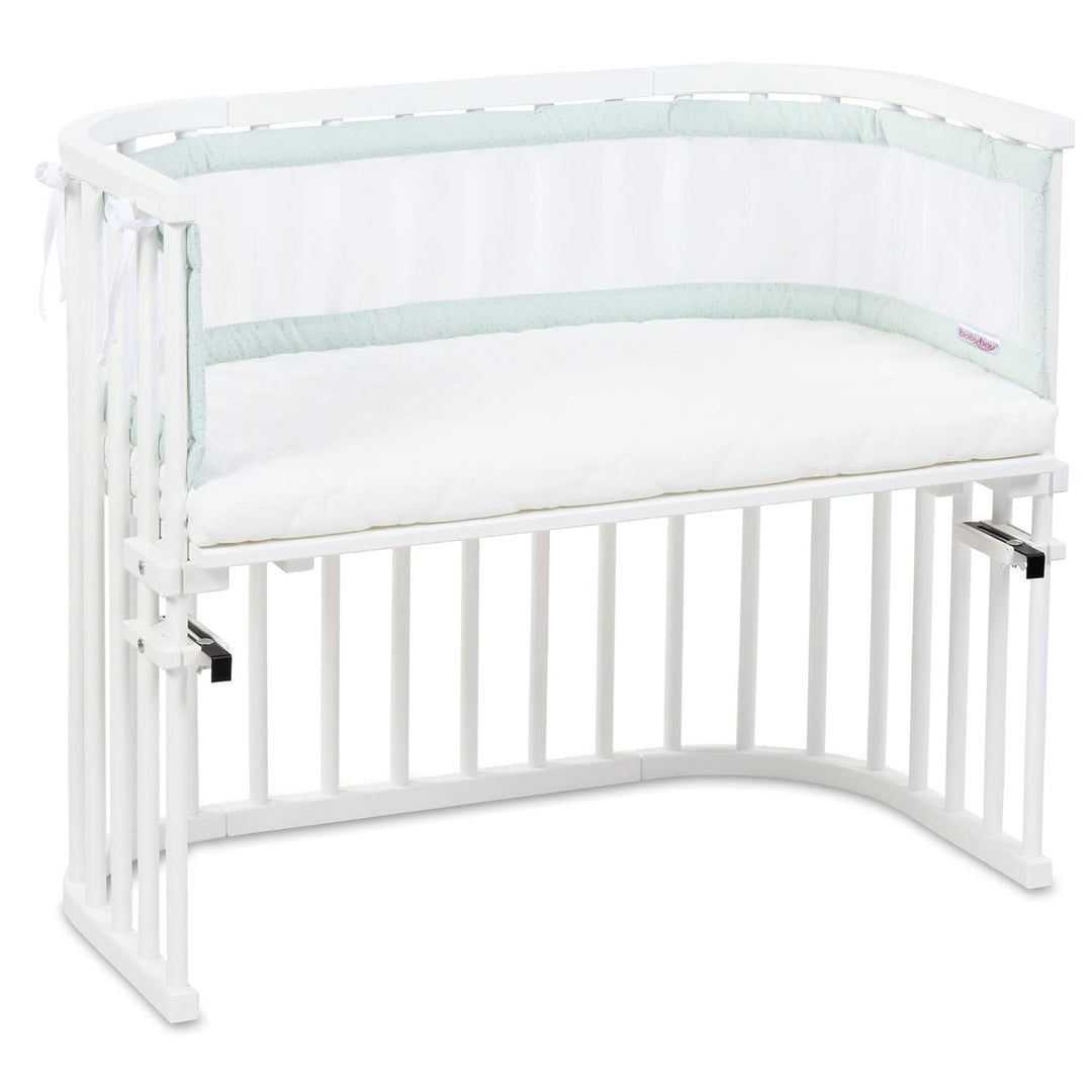 babybay Nestchen Mesh Royal passend für Modell Original, mint Glitzerpunkte gold