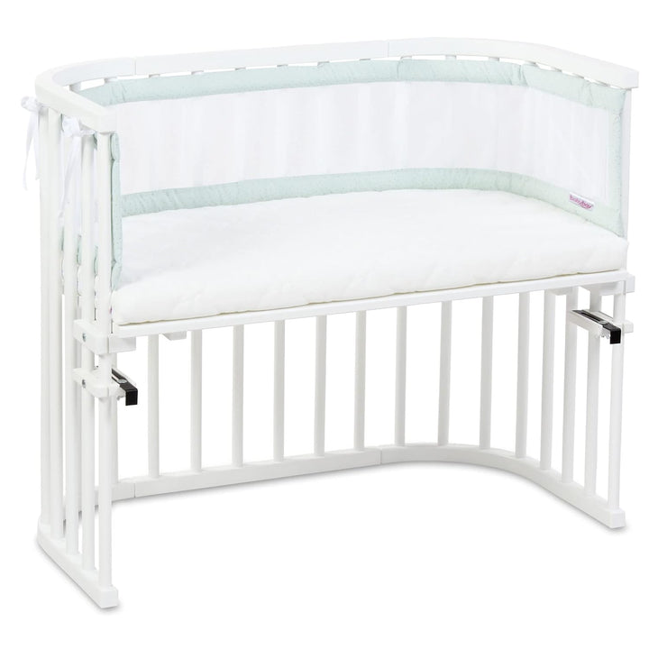 babybay Nestchen Mesh Royal passend für Modell Original, mint Glitzerpunkte gold