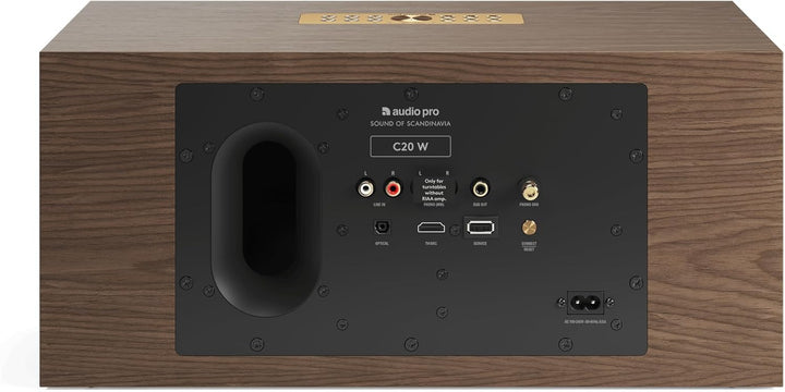 Audio Pro C20W Wireless Multiroom Stereo Lautsprecher 190W Class-D Verstärker, HDMI ARC, AirPlay 2,