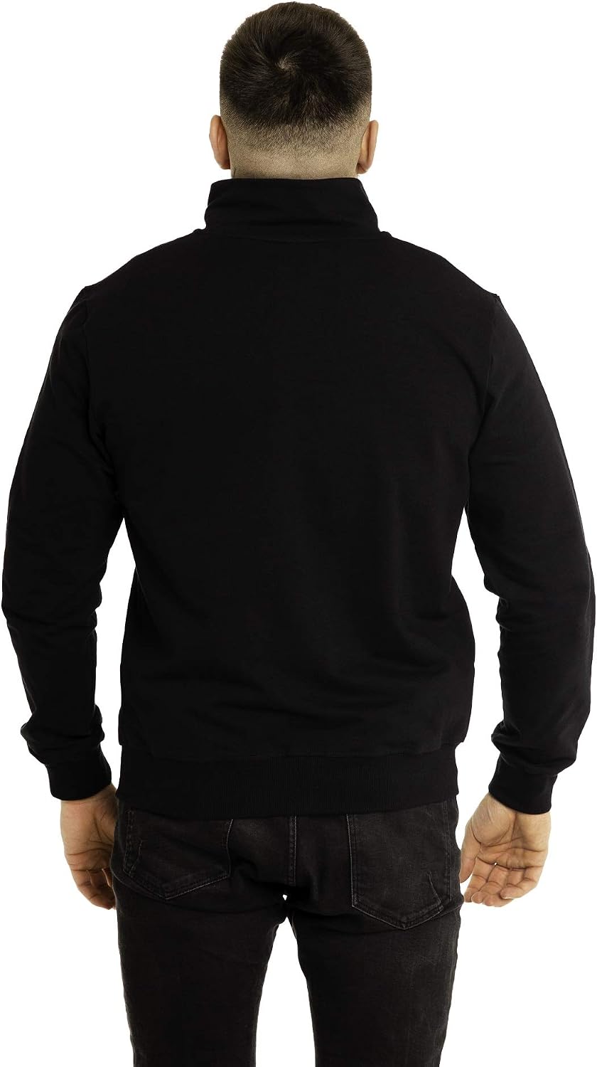 Imako® Herren Herren Premium Sweatjacke Sweatshirt-Jacke Sweatshirt mit Reissverschluss L Schwarz, L