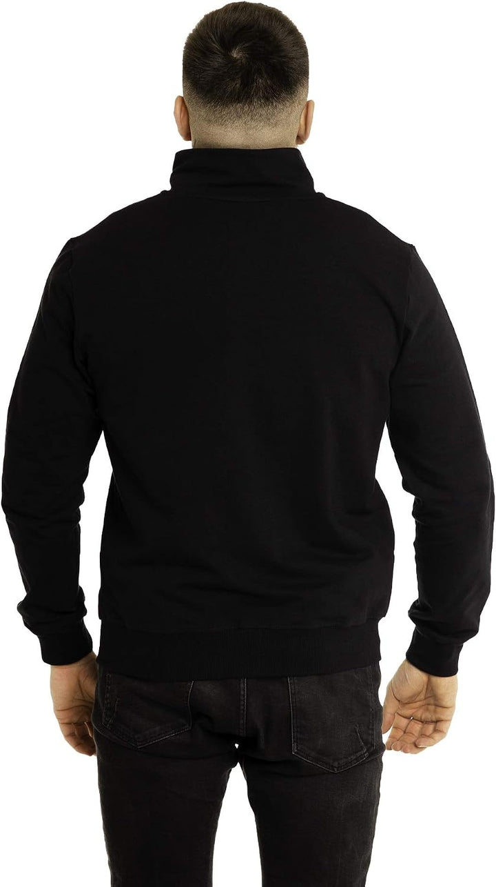 Imako® Herren Herren Premium Sweatjacke Sweatshirt-Jacke Sweatshirt mit Reissverschluss L Schwarz, L