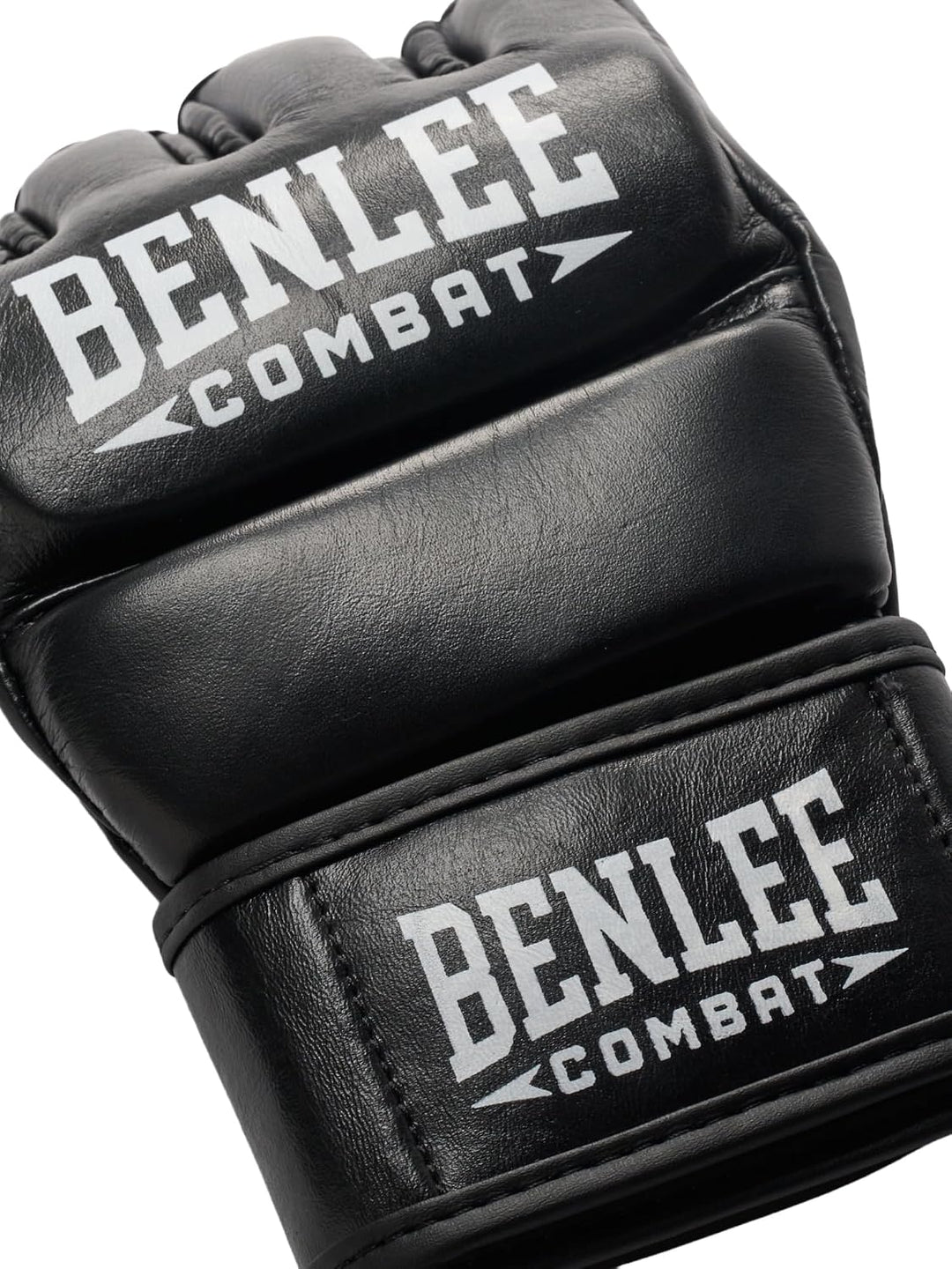 BENLEE Leder MMA Kampfhandschuhe IRONPAW Black/White M, Black/White M