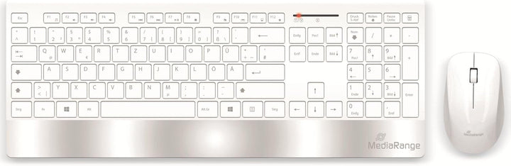 MediaRange kabelloses Funk-Tastatur und 5 Tasten Funk-Maus Set Highline Serie, deutsches QWERTZ Layo