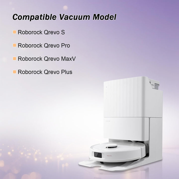 Zubehör für Roborock Qrevo S/Qrevo Pro/Qrevo MaxV/Qrevo Plus Saugroboter, Ersatzteile mit 1 Hauptbür