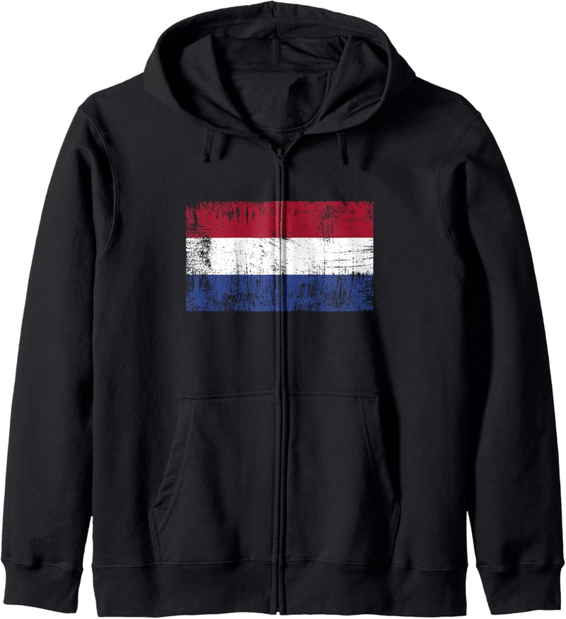 Niederlande Niederländische Flagge Geschenk Fussball-Fan Kapuzenjacke