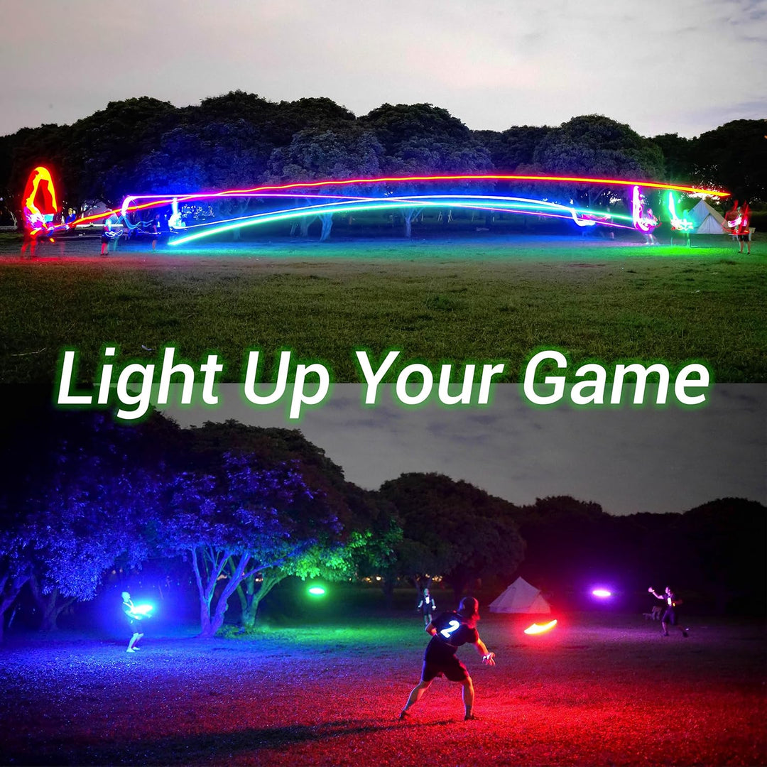 TOSY Flying Disc – 16 Millionen RGB-Farben oder 36 LEDs, Hell, Smart-Modi, automatisches Aufleuchten