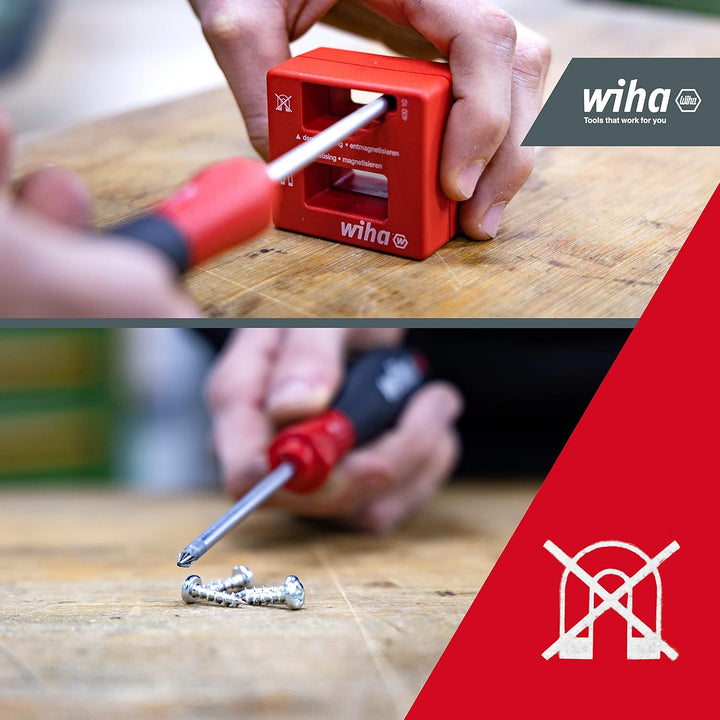 Wiha Magnetisierer/ Entmagnetisierer I Schraubendreher mit verschiedenen Grössen magnetisieren/entma