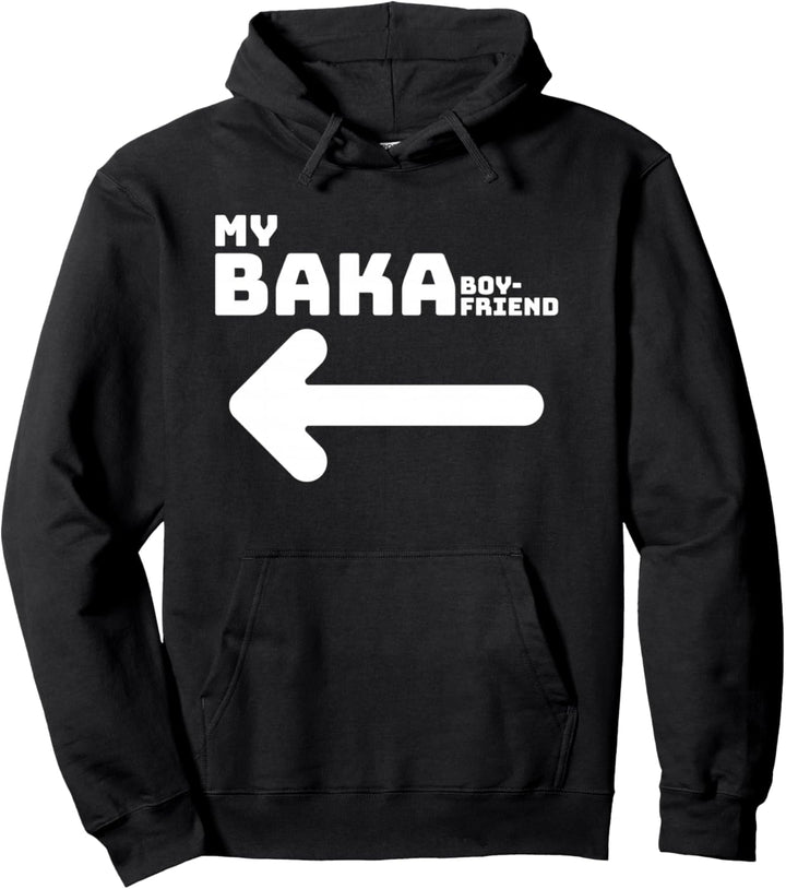 Funny Cute Anime Couple Matching Girlfriend Wear Gift Pullover Hoodie