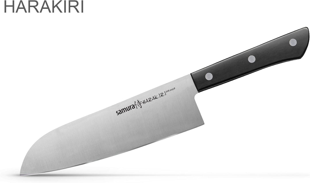 SAMURA Harakiri Profi Messer XXL Geschenk Set Ultra-scharf, AUS 8, Gemüsemesser, Allzweckmesser, Nak