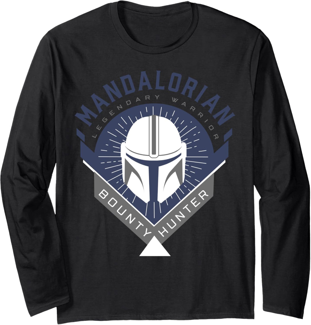 Star Wars The Mandalorian Legendary Warrior Logo Langarmshirt