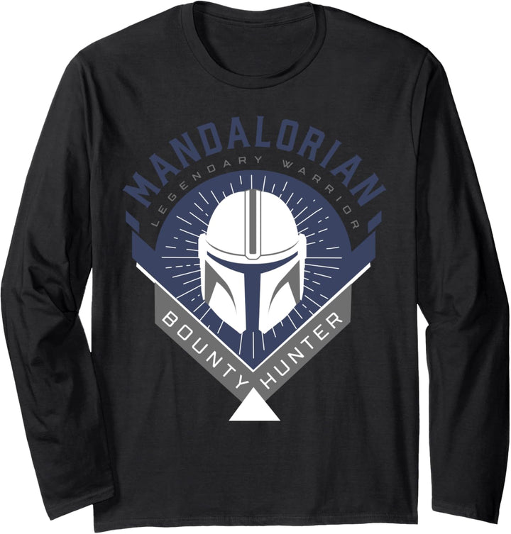 Star Wars The Mandalorian Legendary Warrior Logo Langarmshirt