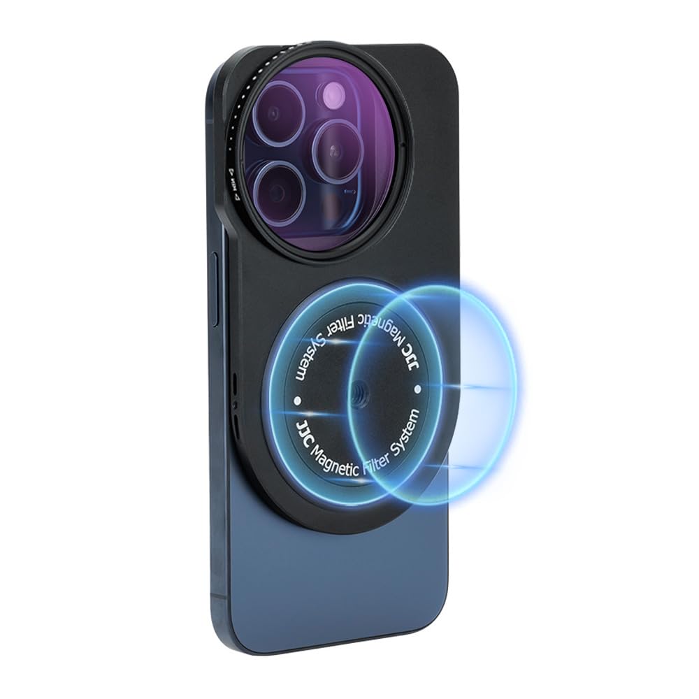 JJC Handy Filterhalterung für iPhone 14 Pro Max Halterung 49mm Filter, magnetischer Filteradapter 1/