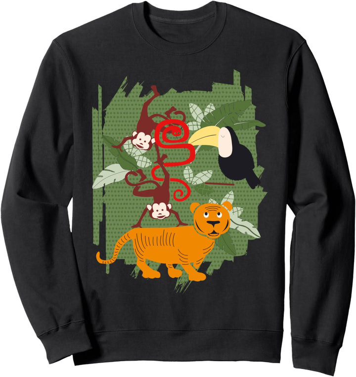 Zoo Tiere Jungen Grafik lustige Mädchen Neuheit Kinder Party Sweatshirt