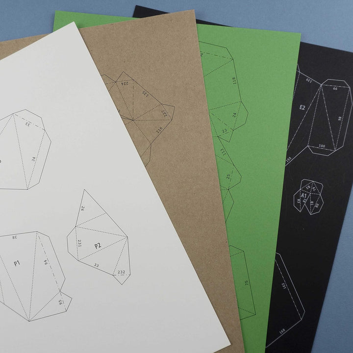 Yona DIY，Kleiner Bär Papercraft Kit, papiermodell, 3D Origami Kit von Hand zusammenzubauen, Heimdeko