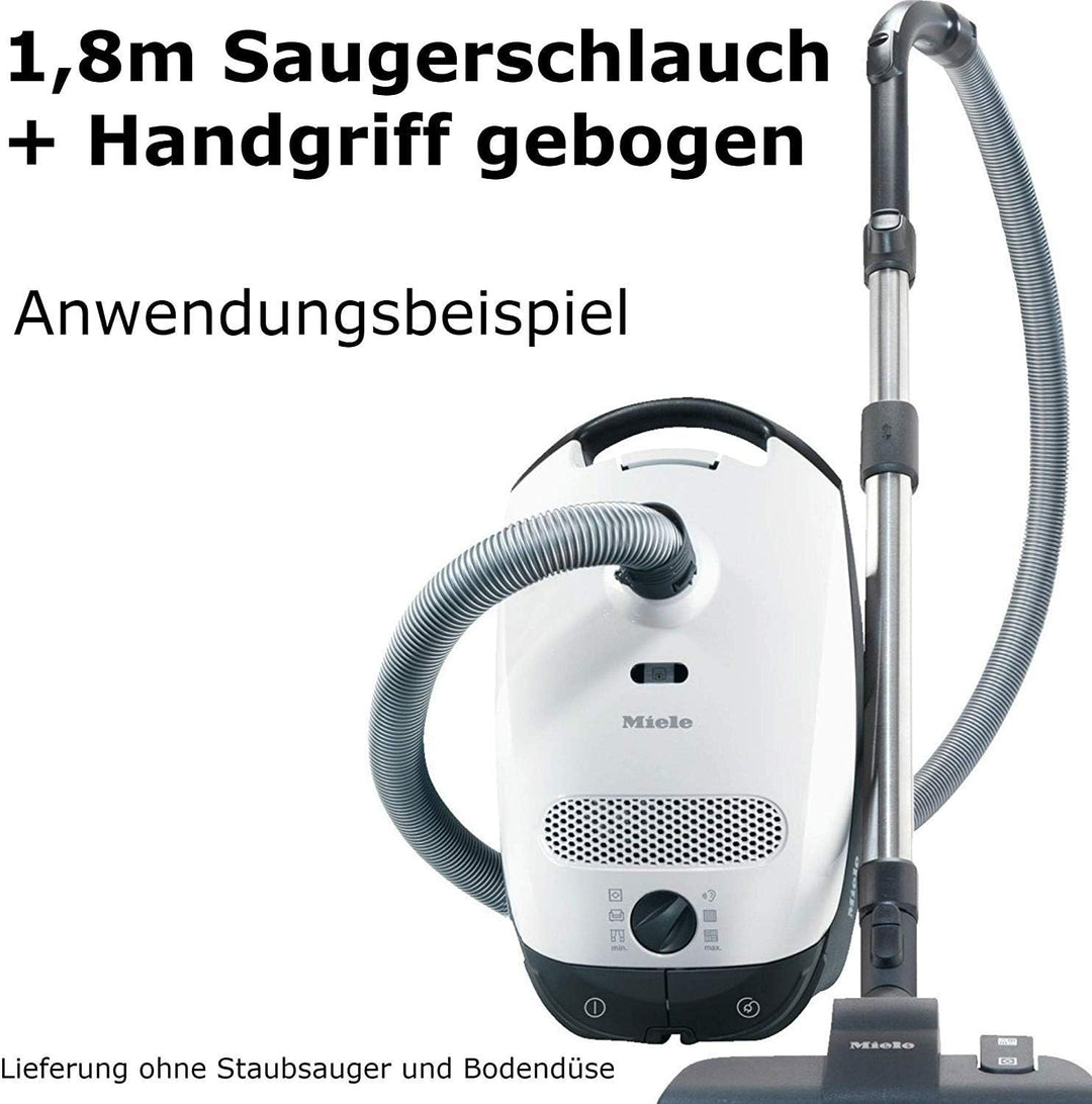 Staubsauger Handgriff + 1,8m Schlauch Set Ersatzteil für kompatibel mit Miele Schlauchgriff S2 Excel