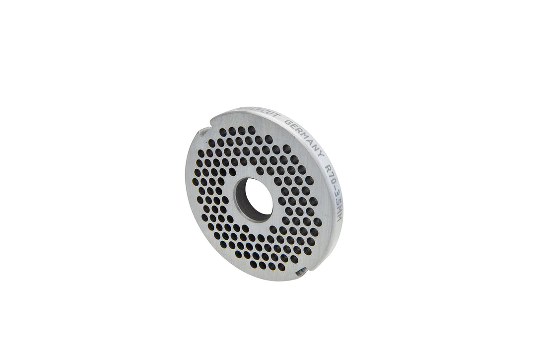 Wolfcut Lochscheiben codiert mit 2 Nuten kompatibel FEUMA TW-R70 Fleischwölfe (3,5 mm), 3,5 mm