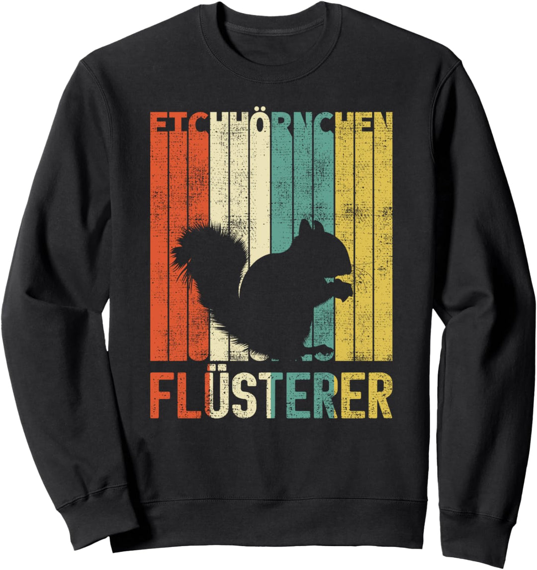 Retro Eichhörnchen Flüsterer Vintage Nüsse Geschenk Sweatshirt