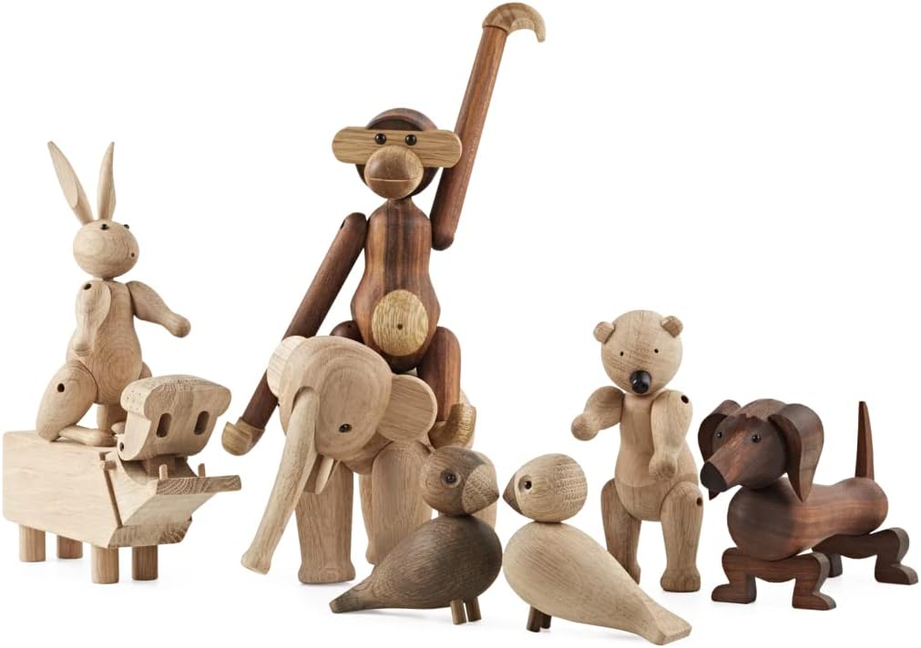 Kay Bojesen Elefant klein Figuren 13 cm Holzfiguren Weihnachtsdekoration, Holz 16.6 x 12.3 x cm Elef