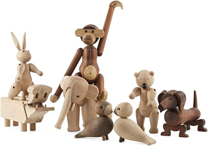 Kay Bojesen Elefant klein Figuren 13 cm Holzfiguren Weihnachtsdekoration, Holz 16.6 x 12.3 x cm Elef