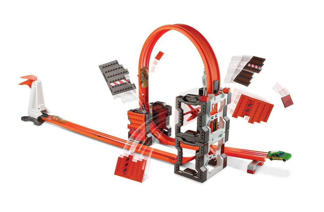 Hot Wheels Mattel DWW96 - Track Builder Mega Crashset