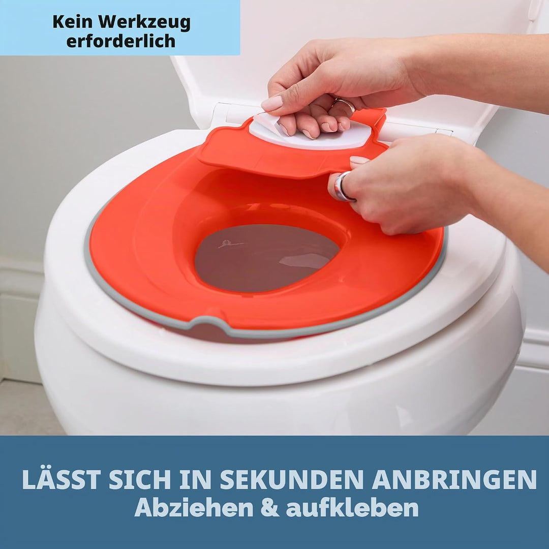 Disney Baby Cars Lightning McQueen Flip & Sit Töpfchensitz für Kleinkinder, Sicherer Toilettenaufsat