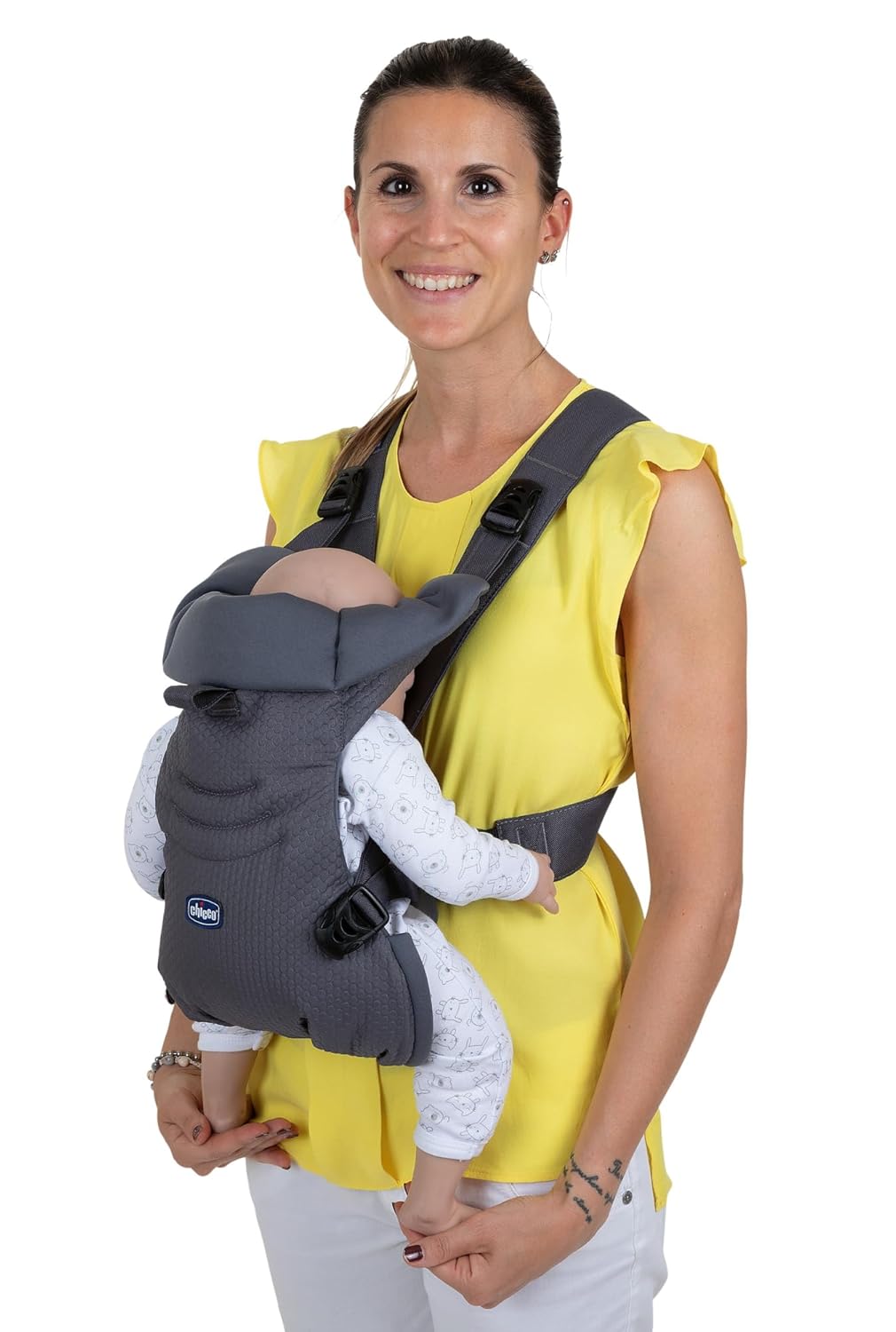 Chicco Easyfit Ergonomischer Babytrage für Neugeborene von der Geburt bis 9 kg, einfache und intuiti