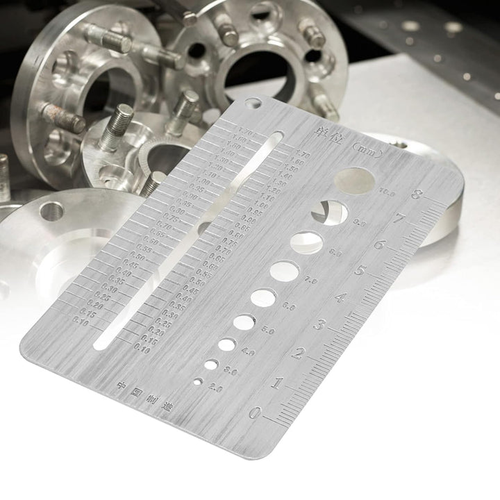 2-10mm Screw Checker Gauge Stahl Screw Checker Edelstahl Screw Gauge Platte Schraubendurchmesser Mes