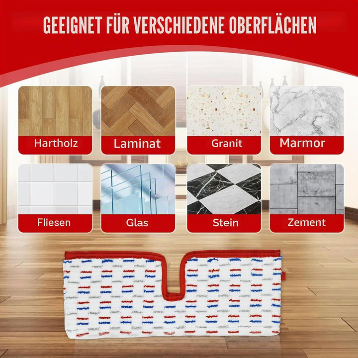 5 Stück für Vileda 1-2 Spraymax Sprühwischer Ersatzbezug, Wiederverwendbar für Vileda Wischmopp mit