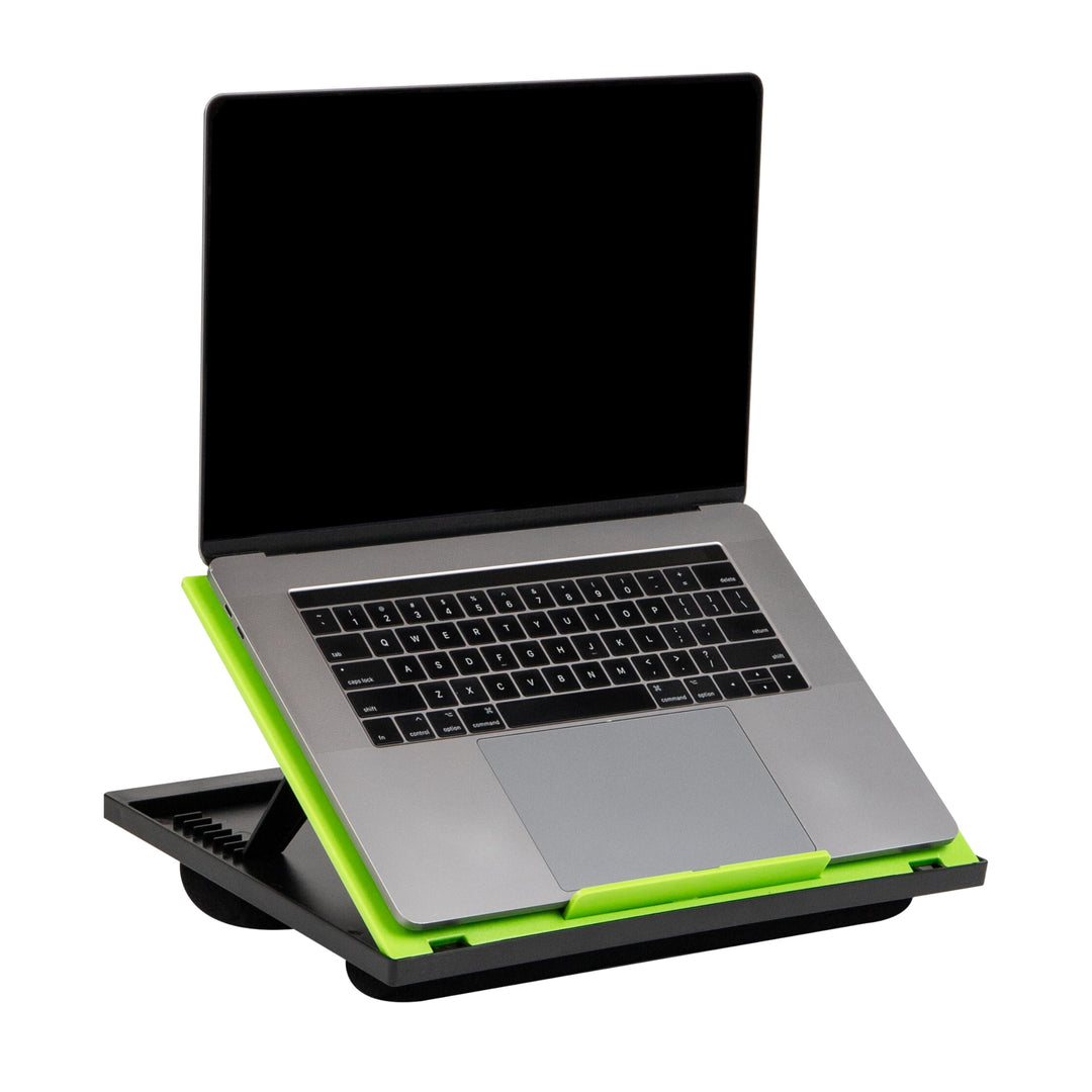 Mind Reader Laptop-Ständer, Betttablett, zusammenklappbar, Kissen, tragbar, Wohnheim, Kunststoff, 37