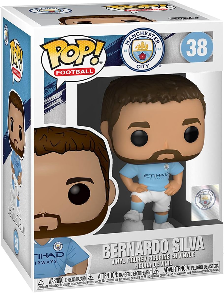 Funko Pop! Football: Manchester City-Bernardo Silva - Manchester City FC - Vinyl-Sammelfigur - Gesch