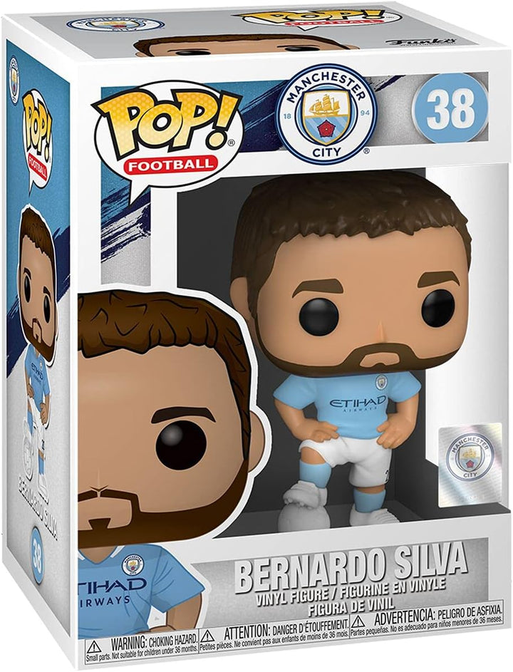Funko Pop! Football: Manchester City-Bernardo Silva - Manchester City FC - Vinyl-Sammelfigur - Gesch