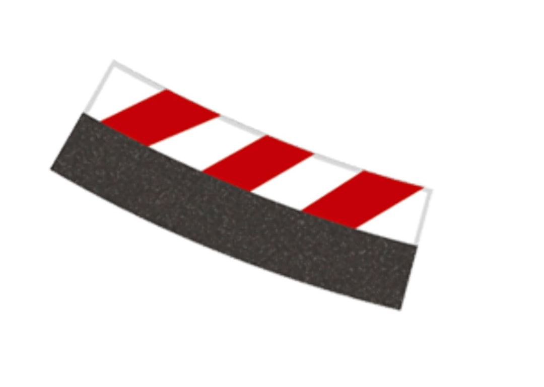 Carrera Evo/Excl. Innenrandstreifen 4/15° rot/Weiss