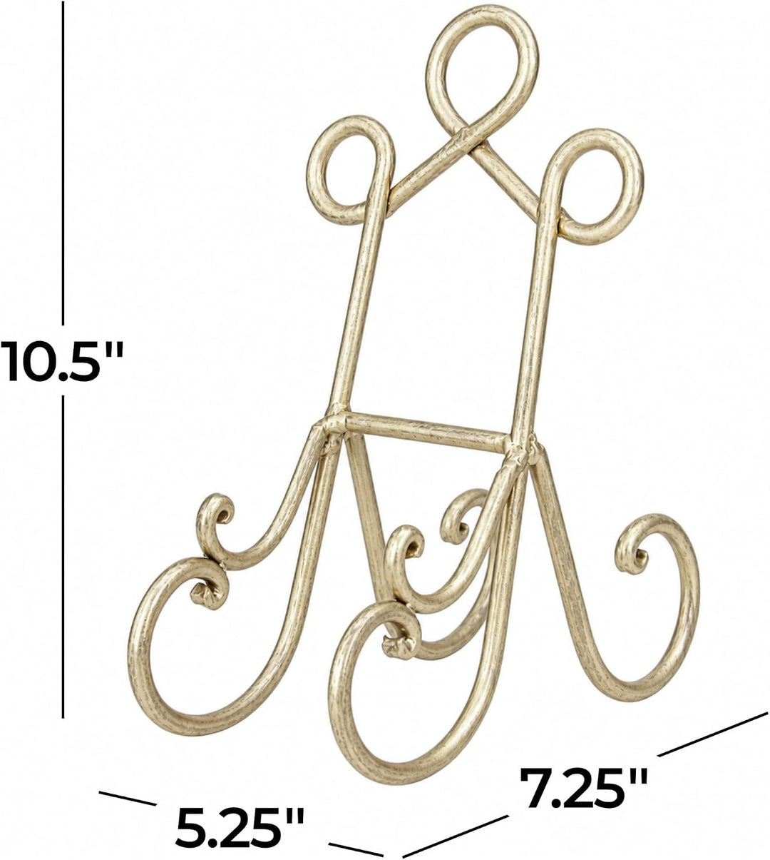 Deco 79 Traditional Metal Easel Staffelei, Eisen, braun, 5" x 8" x 9" 5" x 8" x 9" Braun, 5" x 8" x